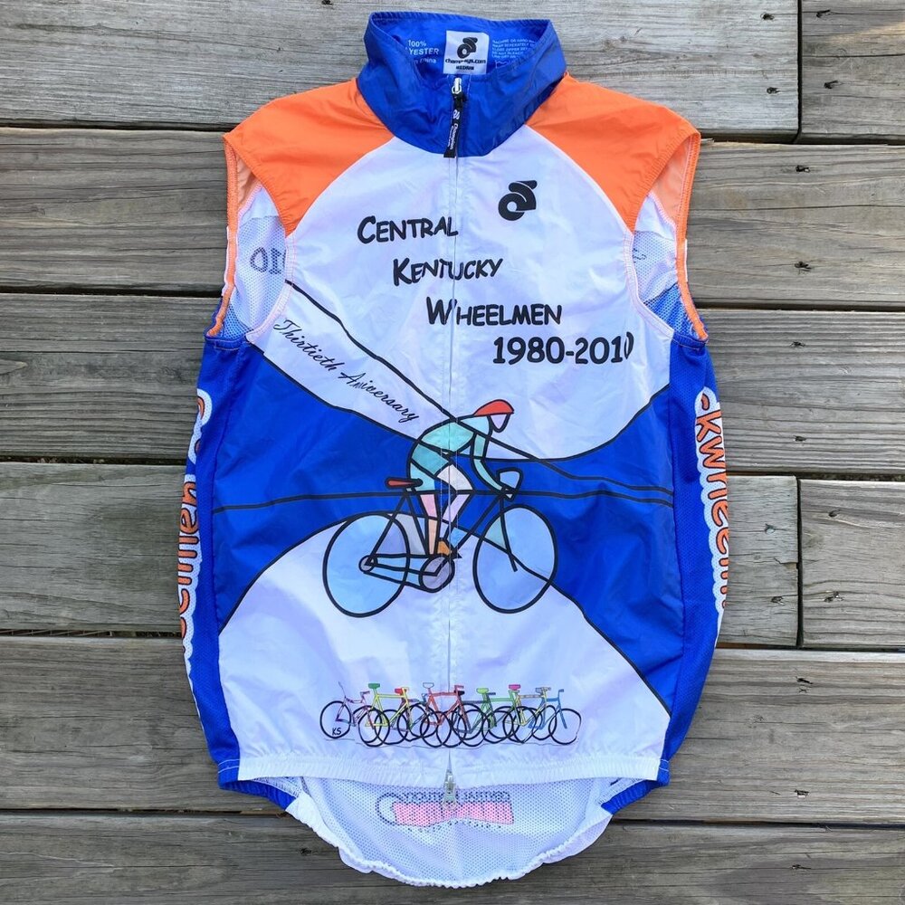 Colorful Cycling Bike Jersey Medium Sleeveless Champion Systems KY Wheelman NWT